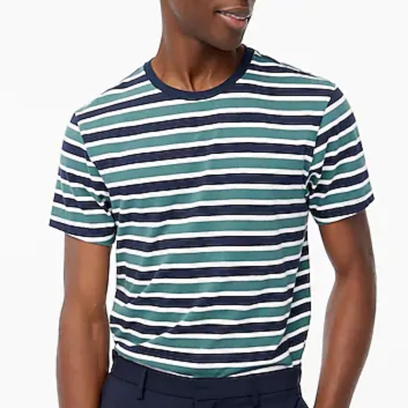 J. Crew Shirts J Crew Mens Striped Tshirt New Size Large Poshmark